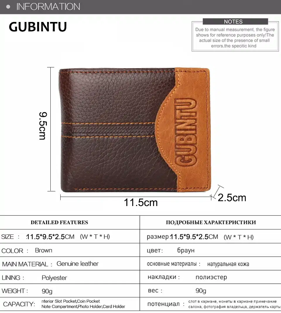 Famous Luxury Brand Genuine Leather Men Wallets Coin Pocket Zipper Men's Leather Wallet with Coin Purse portfolio cartera ZC8042 19