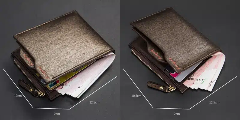 2018 New Fashion Men Wallets Bifold Wallet ID Card Holder Coin Purse Pockets Clutch With Zipper Men Wallet With Coin Bag 7