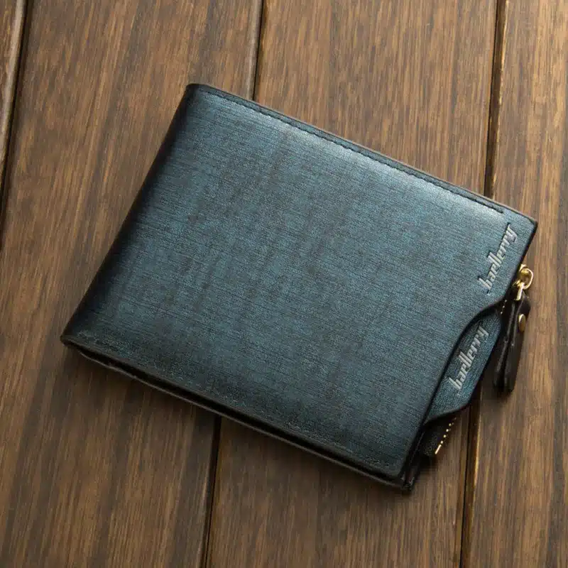 2018 New Fashion Men Wallets Bifold Wallet ID Card Holder Coin Purse Pockets Clutch With Zipper Men Wallet With Coin Bag 12