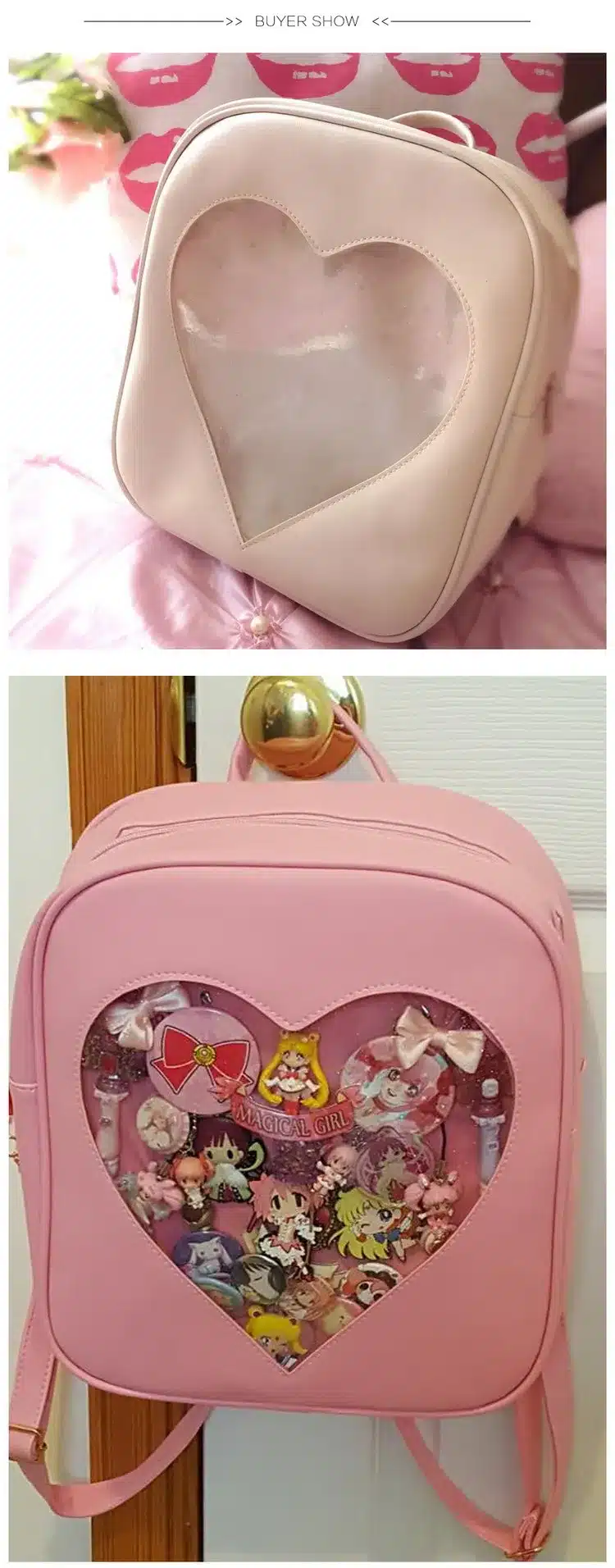 2017 Summer Candy Transparent Love Heart Shape Backpacks Harajuku School Backpack Shoulder Bags For Teenager Girls Book Bag 19