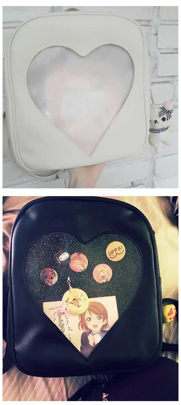 2017 Summer Candy Transparent Love Heart Shape Backpacks Harajuku School Backpack Shoulder Bags For Teenager Girls Book Bag 20