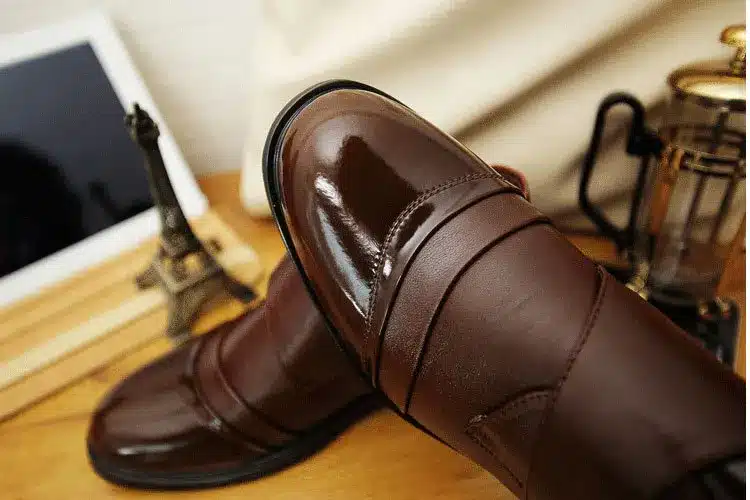 Big Size 11 12 13 EUR Size 46 47 48 Vintage Mens Winter Leather Lace up Mid Calf Martin Ankle Boots Snow Fur Chukka Shoes 19