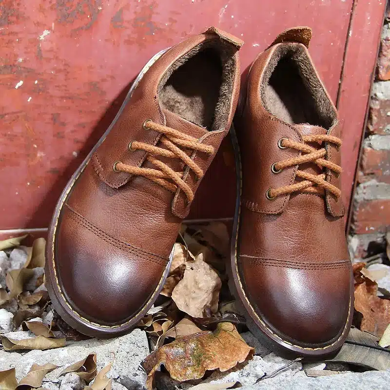 Winter Men Warm Shoes 2017 Casual Men's Genuine Leather Oxfords Shoes Fur Waterproof Work Shoes Mens Snkeaers sapatos masculino 16