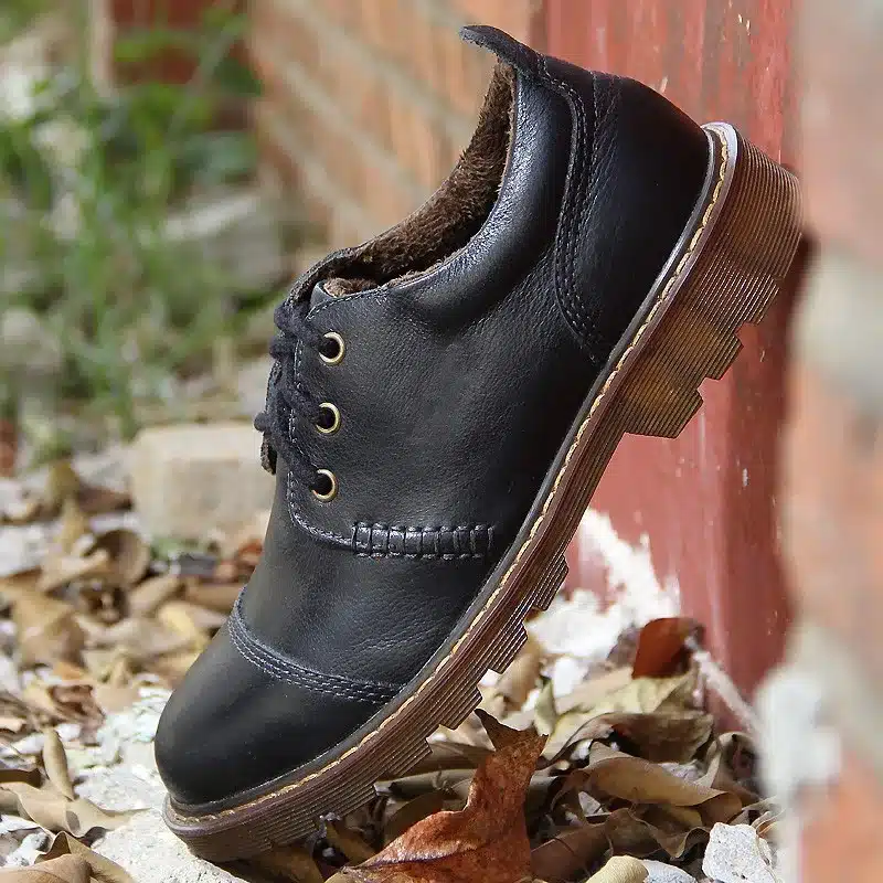 Winter Men Warm Shoes 2017 Casual Men's Genuine Leather Oxfords Shoes Fur Waterproof Work Shoes Mens Snkeaers sapatos masculino 17