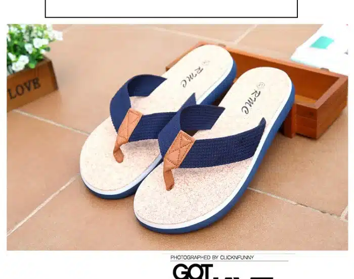 New Summer Brand Men Flip Flops Printing Eva Ribbon Non-Slip Soft Slides Home Slippers Casual Playa Tongs Sandals Beach Shoes 5
