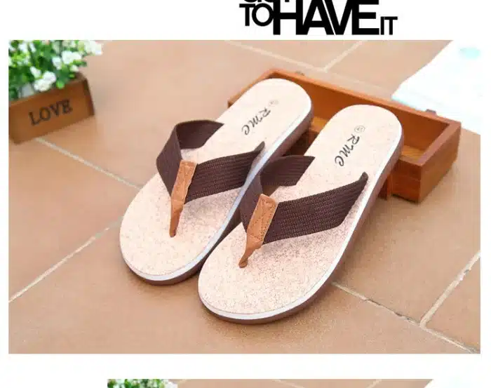 New Summer Brand Men Flip Flops Printing Eva Ribbon Non-Slip Soft Slides Home Slippers Casual Playa Tongs Sandals Beach Shoes 6