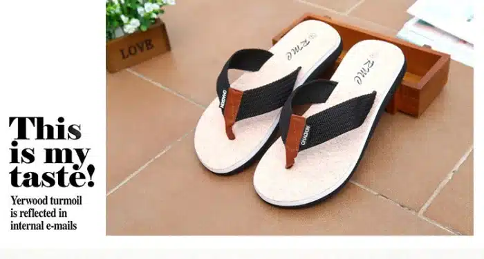 New Summer Brand Men Flip Flops Printing Eva Ribbon Non-Slip Soft Slides Home Slippers Casual Playa Tongs Sandals Beach Shoes 7