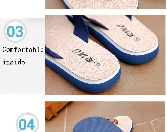 New Summer Brand Men Flip Flops Printing Eva Ribbon Non-Slip Soft Slides Home Slippers Casual Playa Tongs Sandals Beach Shoes 10