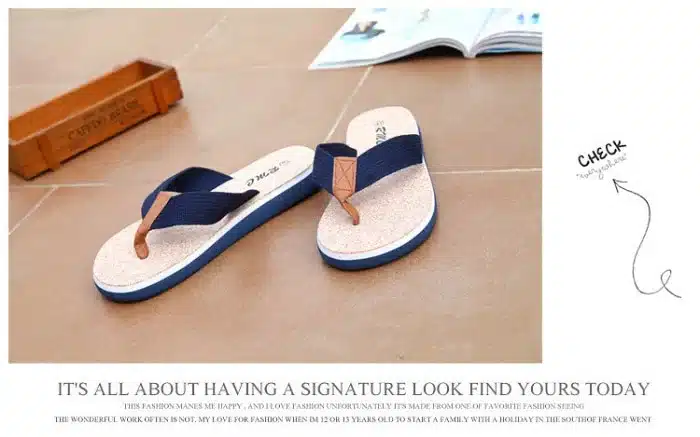 New Summer Brand Men Flip Flops Printing Eva Ribbon Non-Slip Soft Slides Home Slippers Casual Playa Tongs Sandals Beach Shoes 14