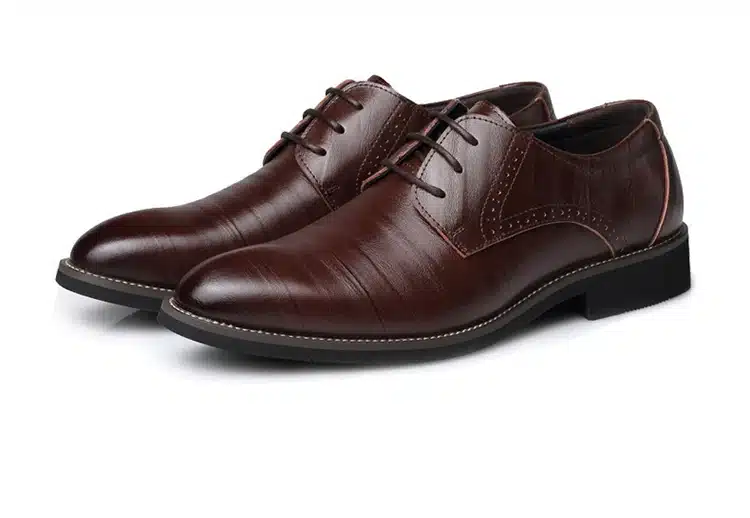New 2017 Business Dress Men Formal Shoes Wedding Fashion Genuine Leather Shoes Flats Oxford Shoes For Men Pointed Toe 17