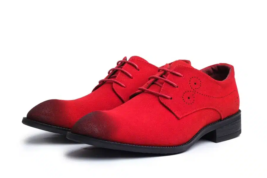 Newest Plus Size 38-48 Casual Men Faux Suede Leather Shoes Pointed Toe Lace Up Men Single Shoes Red Blue Men Wedding Shoes 21