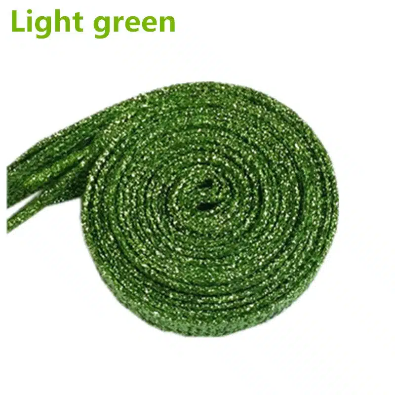 1 Pair shoe laces Shiny Glitter flat shoe Sports Shoelace 16