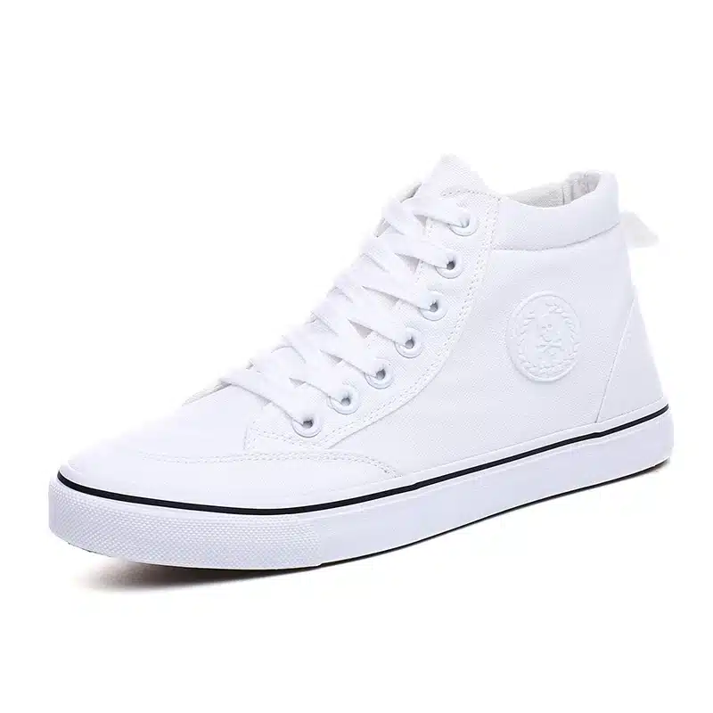 ZYYZYM Men Canvas Shoes Spring Autumn 2018 Lace-up High Style Black Fashion Flats Youth Students Shoes Hot Sale 5