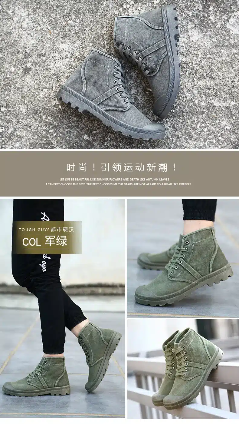 2018 Classic Canvas Shoes For Men Vulcanized Shoes Casual High Top Flats Male Brand Canvas Shoes Hot-Selling Men Trainers 10