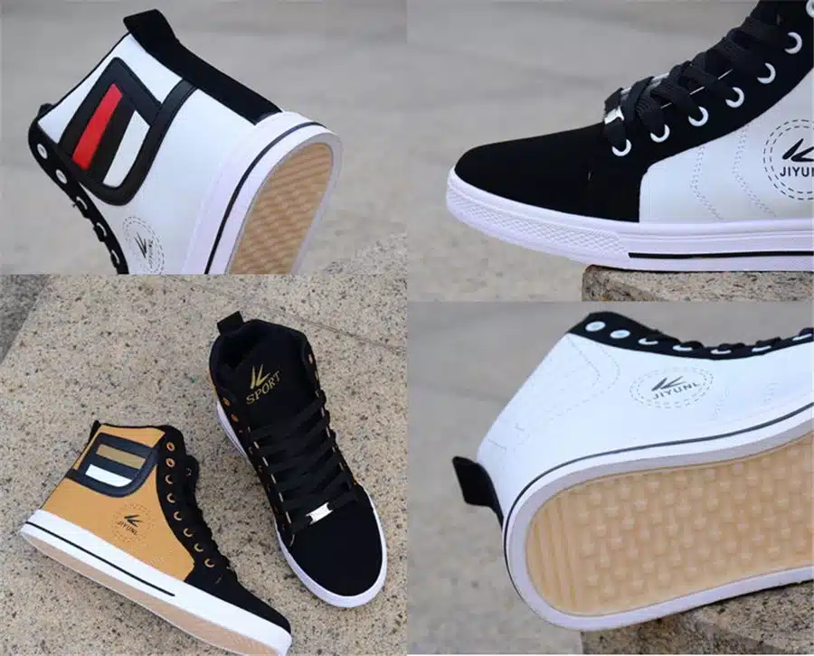 Hot! New Product High Help Men reversed hair Joining together Shoes Non-Slip Breathable Cowboy Canvas rubber Casual Shoes 2