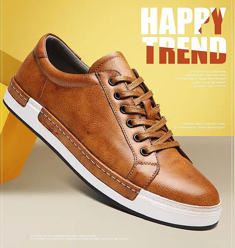 Shoes men 2018 new arrival fashion Anti-skid cozy pu Breathable casual men shoes 14