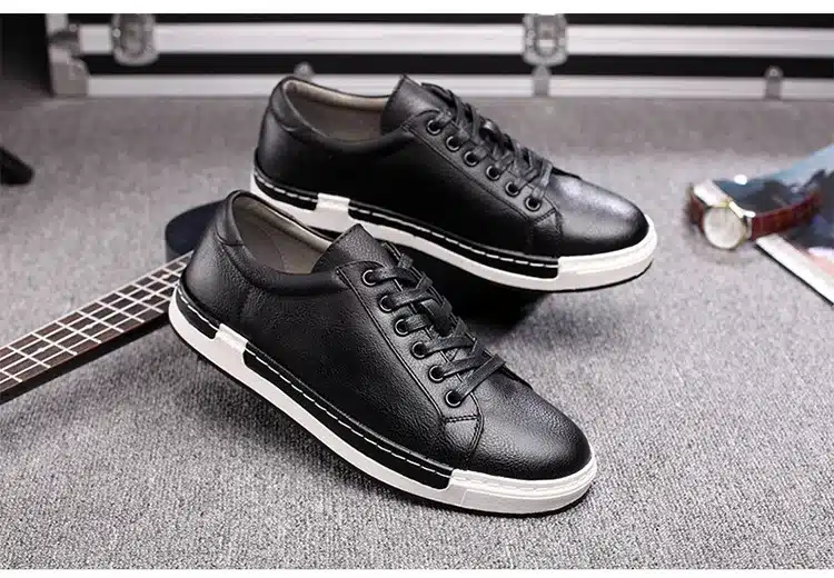 Shoes men 2018 new arrival fashion Anti-skid cozy pu Breathable casual men shoes 18