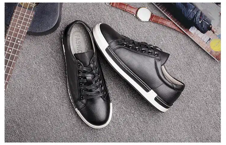 Shoes men 2018 new arrival fashion Anti-skid cozy pu Breathable casual men shoes 19