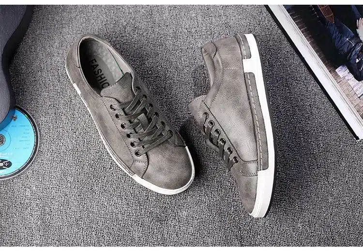 Shoes men 2018 new arrival fashion Anti-skid cozy pu Breathable casual men shoes 25