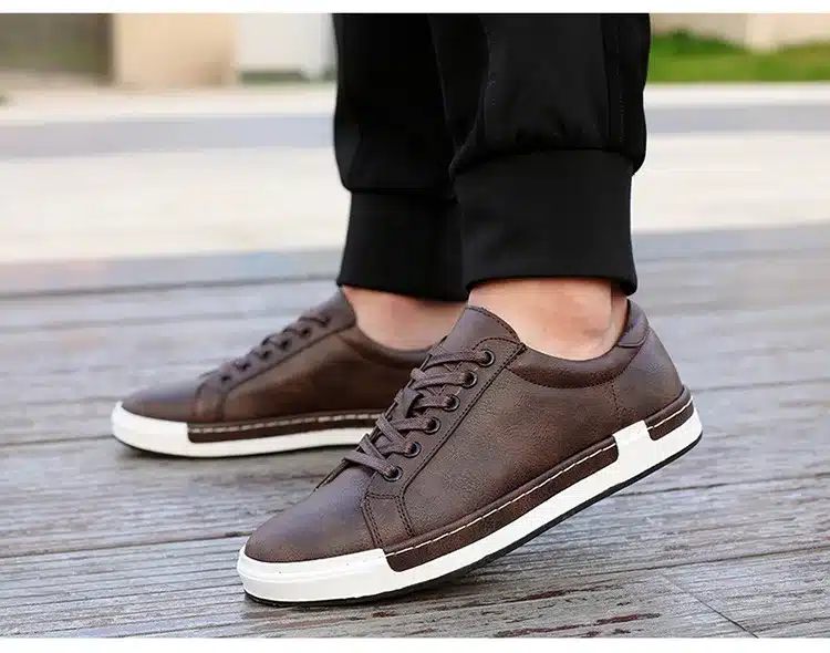 Shoes men 2018 new arrival fashion Anti-skid cozy pu Breathable casual men shoes 34