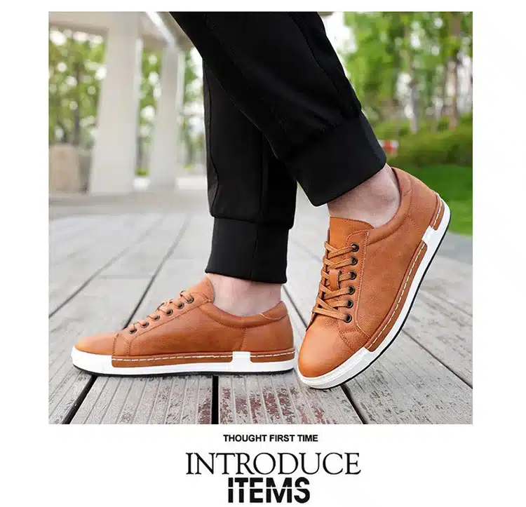 Shoes men 2018 new arrival fashion Anti-skid cozy pu Breathable casual men shoes 37