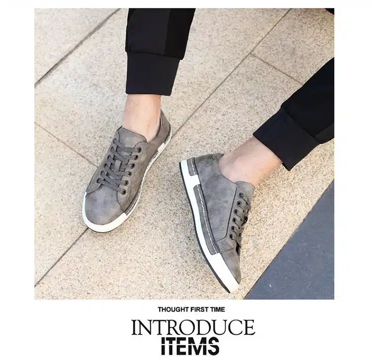 Shoes men 2018 new arrival fashion Anti-skid cozy pu Breathable casual men shoes 39