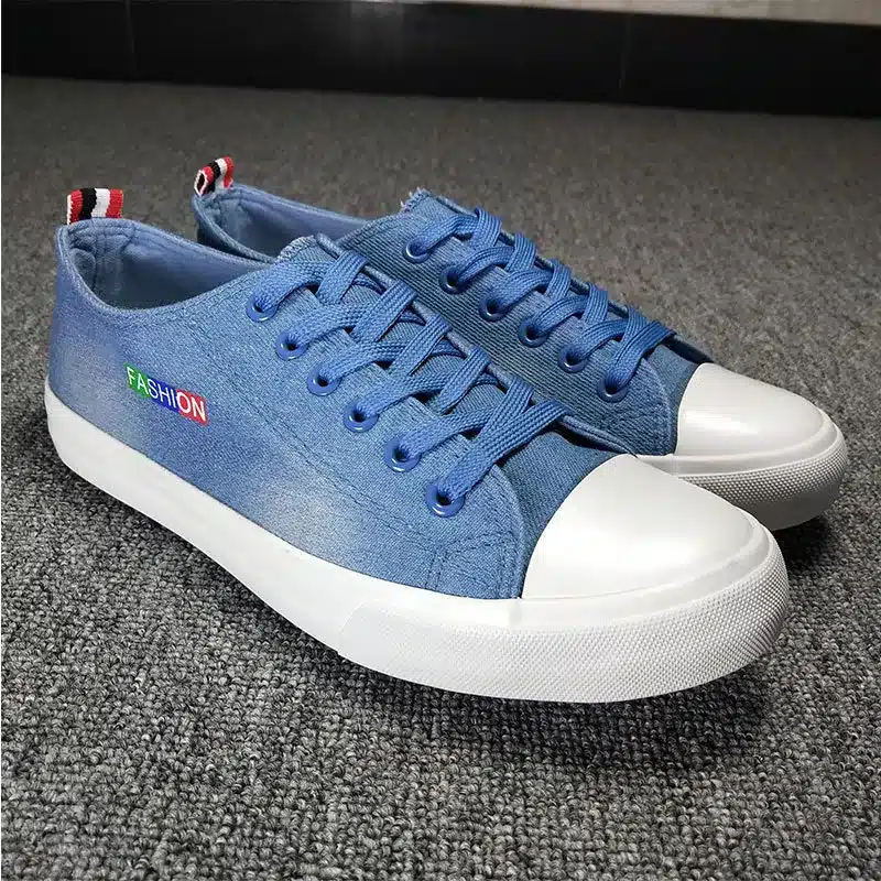 Fooraabo Fashion Mens Casual Shoes Spring Denim Canvas Shoes Breathable Men Shoes Casual Zapatos Hombre Male Summer Shoes 5