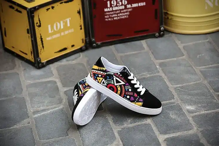 Cresfimix man's fashion canvas vulcanization shoes men leisure geometric pattern shoes male cool & comfortable lace up shoes 14