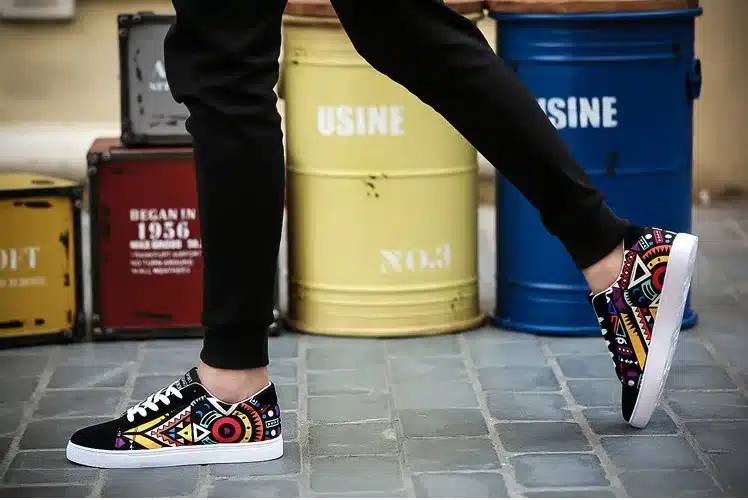 Cresfimix man's fashion canvas vulcanization shoes men leisure geometric pattern shoes male cool & comfortable lace up shoes 15