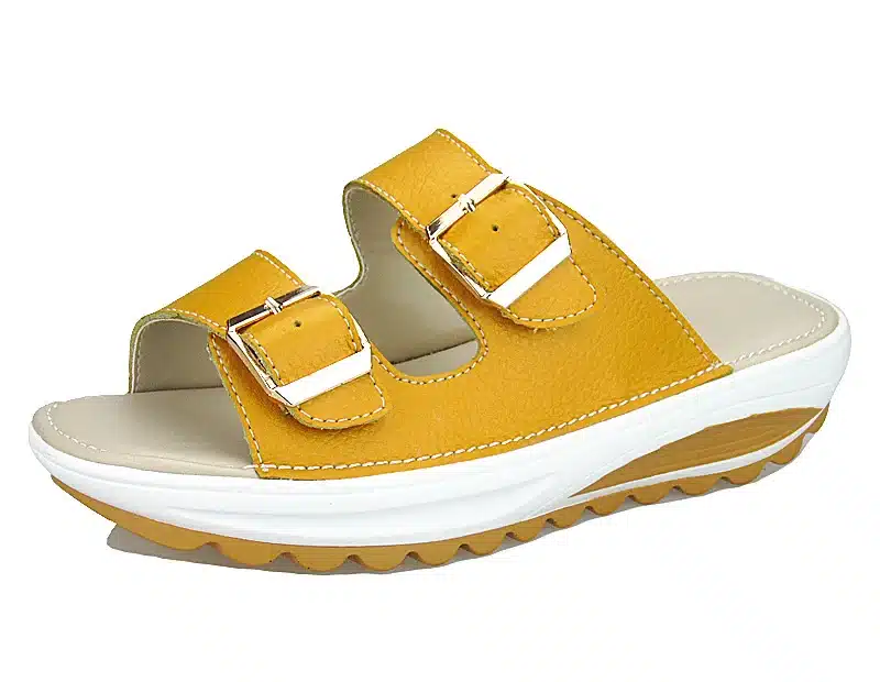 2017 Casual Women's Sandals Genuine Leather Summer Flats Shoes Women Platform Wedges Female Slides Beach Flip Flops Size 35-42 19