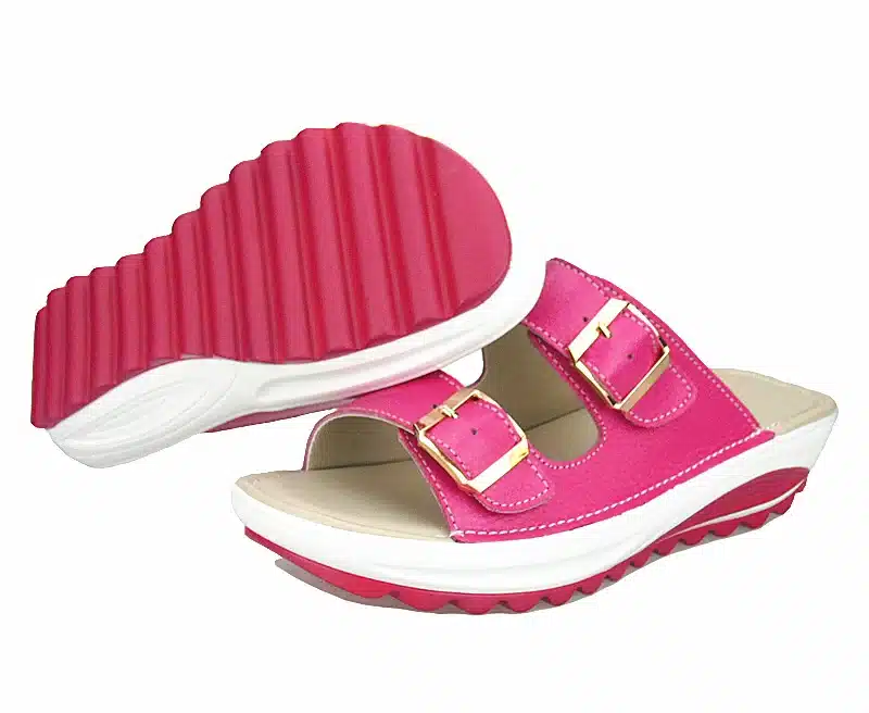 2017 Casual Women's Sandals Genuine Leather Summer Flats Shoes Women Platform Wedges Female Slides Beach Flip Flops Size 35-42 22