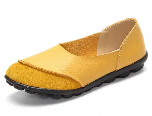 2017 New Women's Casual Shoes Soft Genuine Leather Female Flats Non-Slip Woman Loafers Leisure Slip-On Boat Shoe Plus Size 35-43 14