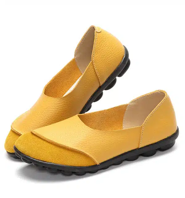2017 New Women's Casual Shoes Soft Genuine Leather Female Flats Non-Slip Woman Loafers Leisure Slip-On Boat Shoe Plus Size 35-43 15
