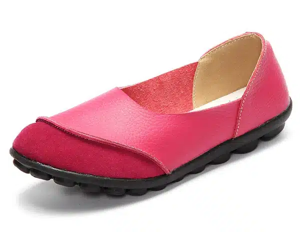 2017 New Women's Casual Shoes Soft Genuine Leather Female Flats Non-Slip Woman Loafers Leisure Slip-On Boat Shoe Plus Size 35-43 16