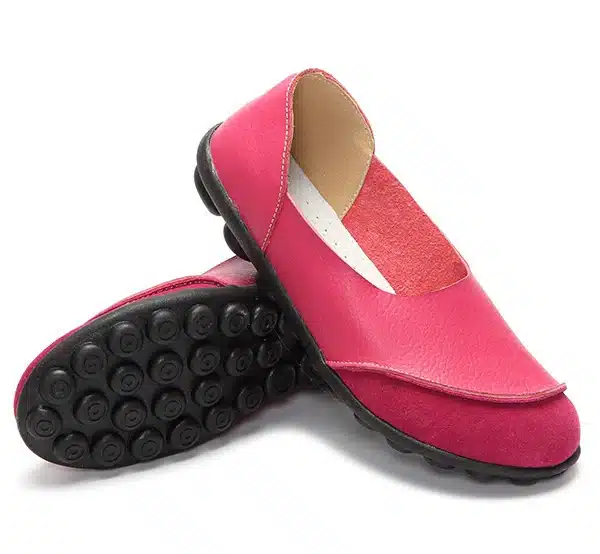 2017 New Women's Casual Shoes Soft Genuine Leather Female Flats Non-Slip Woman Loafers Leisure Slip-On Boat Shoe Plus Size 35-43 17