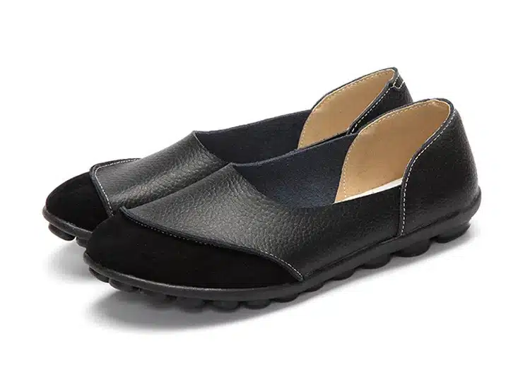 2017 New Women's Casual Shoes Soft Genuine Leather Female Flats Non-Slip Woman Loafers Leisure Slip-On Boat Shoe Plus Size 35-43 19