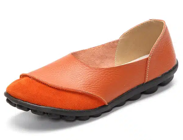 2017 New Women's Casual Shoes Soft Genuine Leather Female Flats Non-Slip Woman Loafers Leisure Slip-On Boat Shoe Plus Size 35-43 20