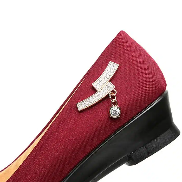 Women Ballet Shoes Women Wedges Shoes for Work Cloth Sweet Loafers Slip On Women's Pregnant Wedges Shoes Oversize Boat Shoes 6