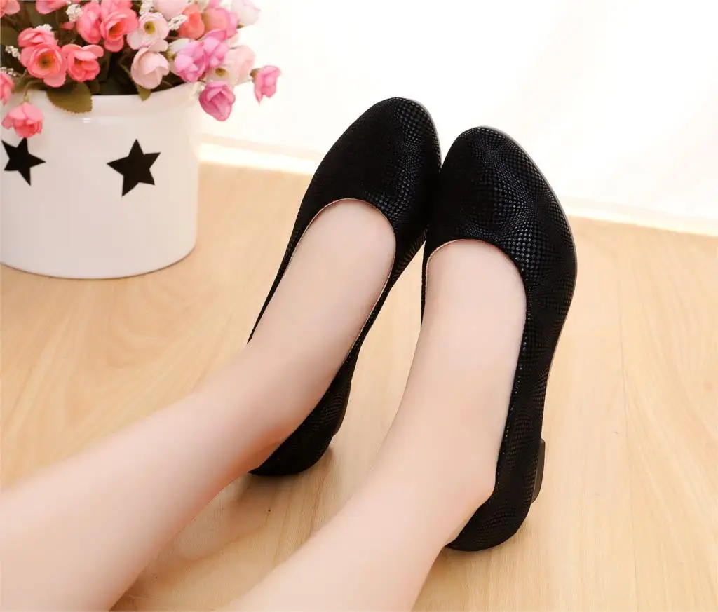 Women Ballet Shoes Women Wedges Shoes for Work Cloth Sweet Loafers Slip On Women's Pregnant Wedges Shoes Oversize Boat Shoes 20