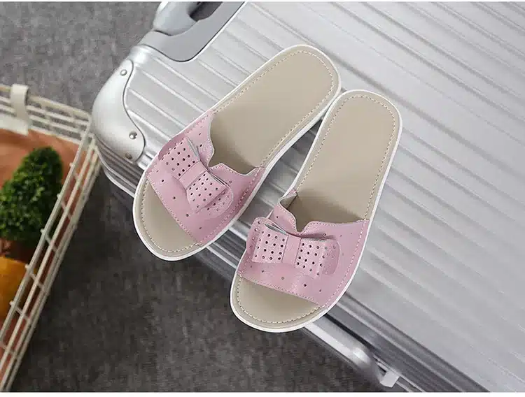 2017 New Women's Sandals Cow Leather Women Flats Shoes Platform Wedges Female Slides Beach Flip Flops Summer Shoe Lady 35-42 12