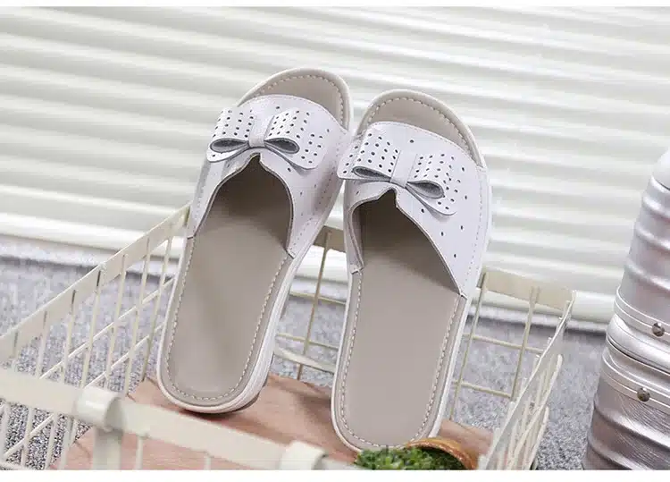 2017 New Women's Sandals Cow Leather Women Flats Shoes Platform Wedges Female Slides Beach Flip Flops Summer Shoe Lady 35-42 16