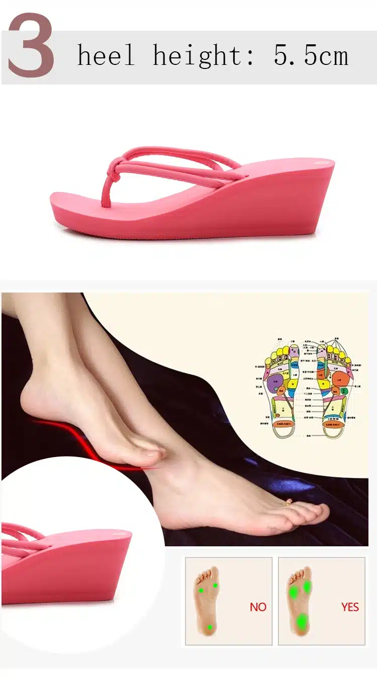 Pu Rubber Slip-on Casual Plain Fashion Sandals Shoes Beach Flat Wedge Flip Flops Lady Slippers Women 2018 summer style 10