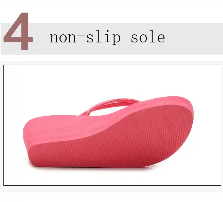 Pu Rubber Slip-on Casual Plain Fashion Sandals Shoes Beach Flat Wedge Flip Flops Lady Slippers Women 2018 summer style 11