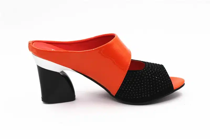 ZIMNAFR brand 2017 hot sale women genuine leather slippers rhinestone thick high-heeled sandals open toe plus szie 34-42 6