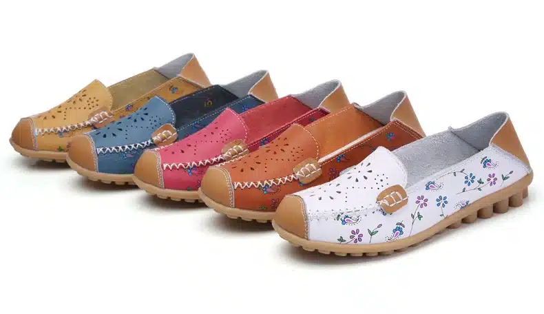 2017 New Women Casual Shoes Soft Real Leather Femal Flats Breathable Woman Loafers Leisure Boat Shoe Mocassins Driving Footwear 11