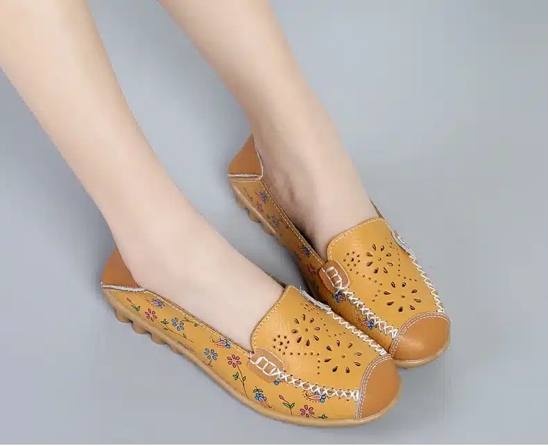 2017 New Women Casual Shoes Soft Real Leather Femal Flats Breathable Woman Loafers Leisure Boat Shoe Mocassins Driving Footwear 21