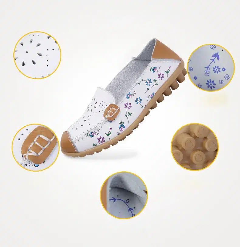 2017 New Women Casual Shoes Soft Real Leather Femal Flats Breathable Woman Loafers Leisure Boat Shoe Mocassins Driving Footwear 22