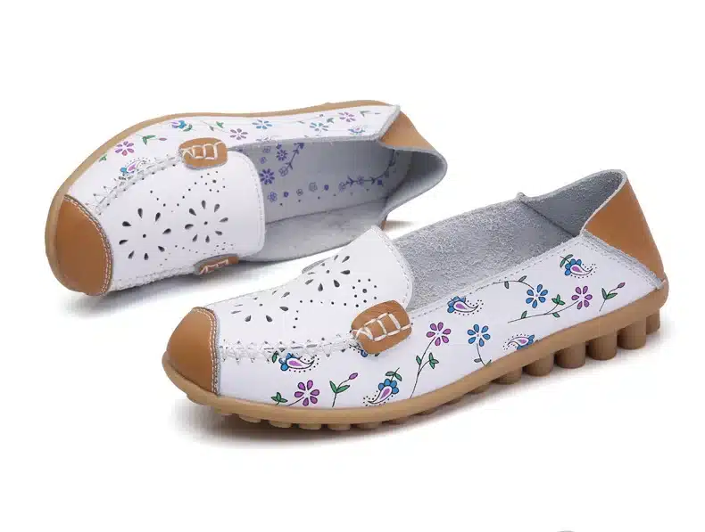 2017 New Women Casual Shoes Soft Real Leather Femal Flats Breathable Woman Loafers Leisure Boat Shoe Mocassins Driving Footwear 27