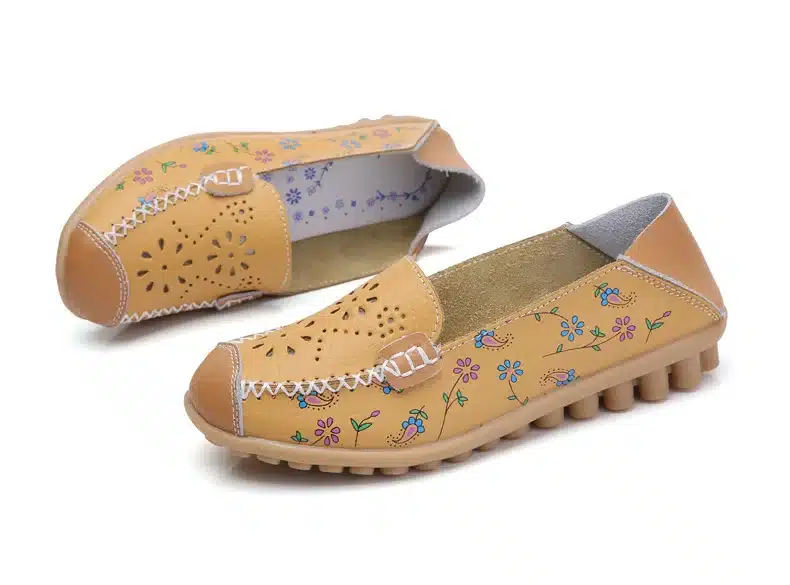 2017 New Women Casual Shoes Soft Real Leather Femal Flats Breathable Woman Loafers Leisure Boat Shoe Mocassins Driving Footwear 33