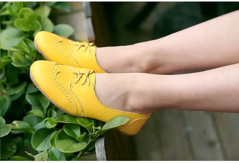 Shoes Women 2017 Top Quality Women's Loafers Lace-Up Female Flats Shoe Ladies Casual Driving Shoes Low Heel Nurse Boat Footwear 11